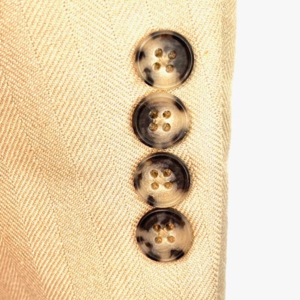 Tommy Hilfiger Men’s Gold Herringbone Light Blazer 42R - Picture 4 of 11